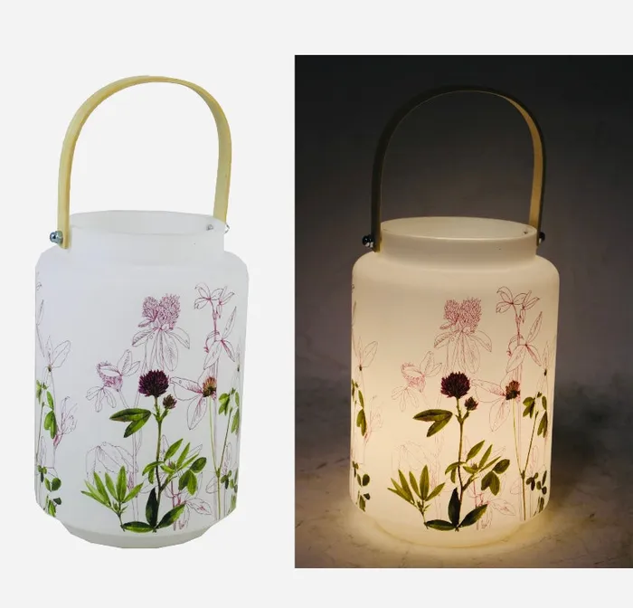 Rings Splash Floral Lantern Purple White Green