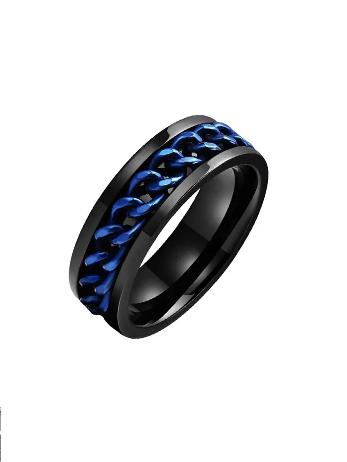 Rings Yellow Chimes Blue Toned Ring For Men Pack of 1 Stainless Steel Band Ring Blue Finger Ring for Boys Ideal Gift For Men and Boys Yellow Chimes Rings Yellow Chimes Blue Toned Ring For Men Pack of 1 Stainless Steel Band Ring Blue Finger Ring for Boys Ideal Gift For Men and Boys Yellow Chimes
