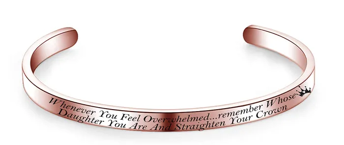 Rings Yellow Chimes Kada Bracelet for Women Whenever You Feel OverwhelmedInspirational Gifts Message Engraved Karma Band Bracelet Bangle Stainless Steel for Women and Girls Yellow Chimes Rings Yellow Chimes Kada Bracelet for Women Whenever You Feel OverwhelmedInspirational Gifts Message Engraved Karma Band Bracelet Bangle Stainless Steel for Women and Girls Yellow Chimes