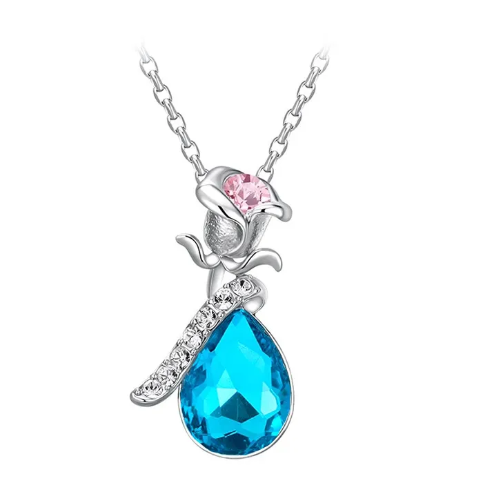 Rings Yellow Chimes Yellow Chimes Elegant Latest Fashion Silver Toned Blue Flower Crystal Designer Pendant for Women and Girls silver blue medium Rings Yellow Chimes Yellow Chimes Elegant Latest Fashion Silver Toned Blue Flower Crystal Designer Pendant for Women and Girls silver blue medium
