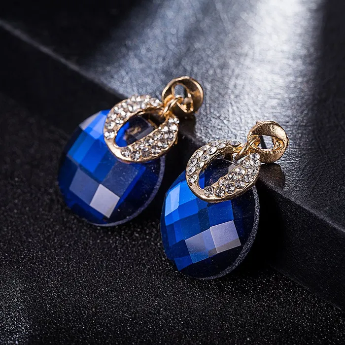 Rings Yellow Chimes Yellow Chimes Fancy Party Wear Earrings for Women Girls Blue