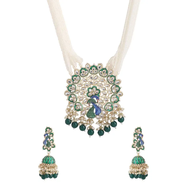 Rings Yellow Chimes Yellow Chimes Jewellery Set for Women and Girls Kundan Necklace Set Gold Plated Kundan Studded Peacock Designed Meenakari Touch Beads Beaded Necklace Set Anniversary Gift for Wife Rings Yellow Chimes Yellow Chimes Jewellery Set for Women and Girls Kundan Necklace Set Gold Plated Kundan Studded Peacock Designed Meenakari Touch Beads Beaded Necklace Set Anniversary Gift for Wife