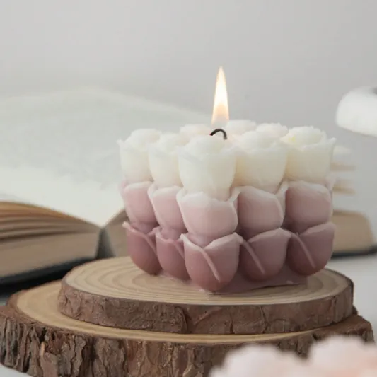Rose and Cube Shaped Silicone Mold for Candle Making RESIN ART HUB Necklaces
