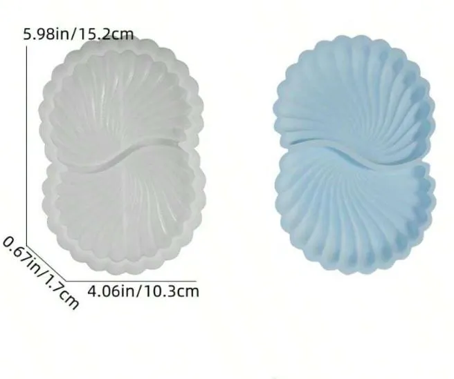 Round Shell Silicone Mold for Jesmonite Art RESIN ART HUB Necklaces