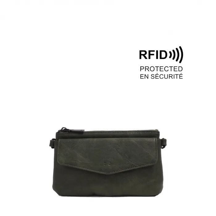 SQ Earrings Teylie Clutch Army