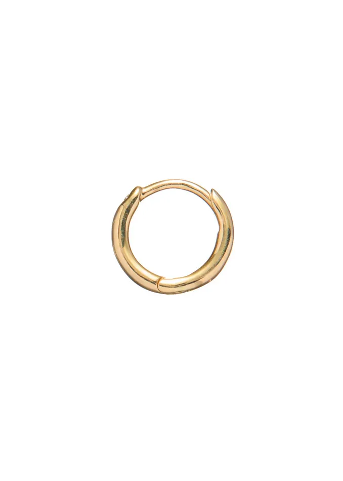 Scosha Earrings Solid Gold Hinge Hoop