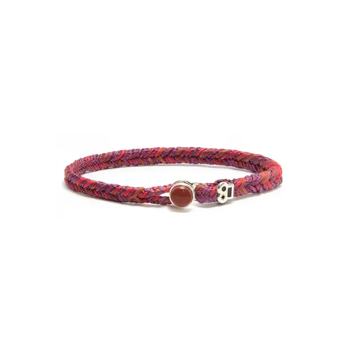 Scosha Max Icon Fishtail Button Bracelet in Cinnabar Fleck Bracelets