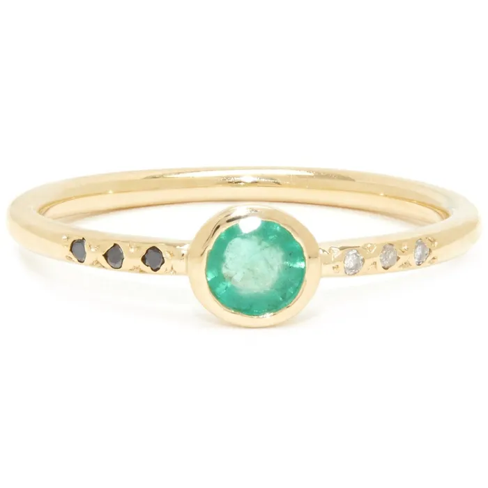 Scosha Midnight Ring Emerald Rings