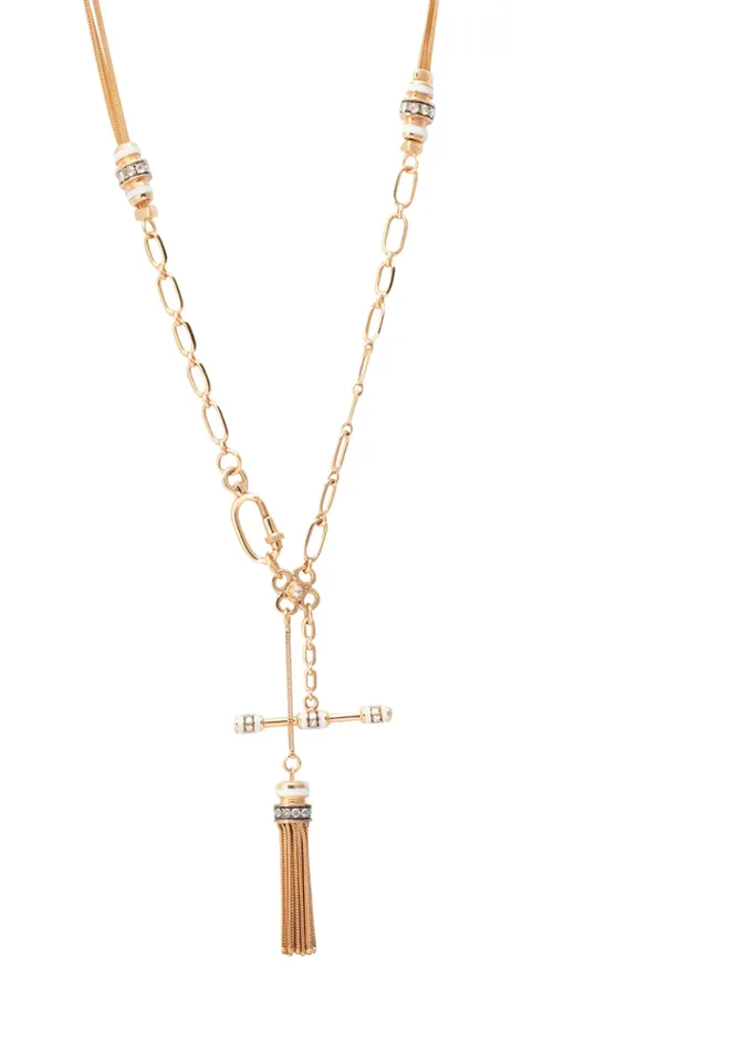 Selim Mouzannar Necklaces SELIM MOUZANNAR Kastak Diamond Necklace Ivory Enamel Selim Mouzannar Necklaces SELIM MOUZANNAR Kastak Diamond Necklace Ivory Enamel