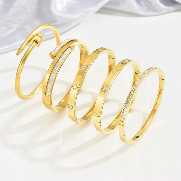 Shop1103756157 Bracelets Stainless Steel Bracelet Stack