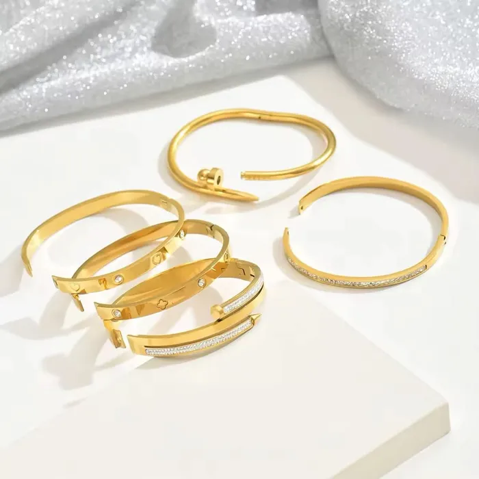 Shop1103756157 Bracelets Stainless Steel Bracelet Stack