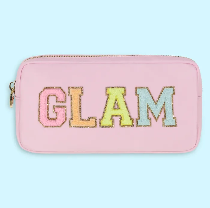 Stoney Clover Earrings flamingo glam small pouch