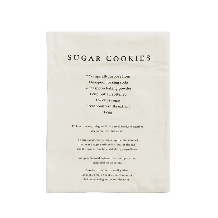 Sugar Cookies Tea Towel Sweet Water Decor Earrings