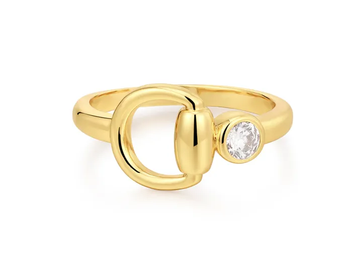 The Horsebit Stone Ring LUV AJ Rings