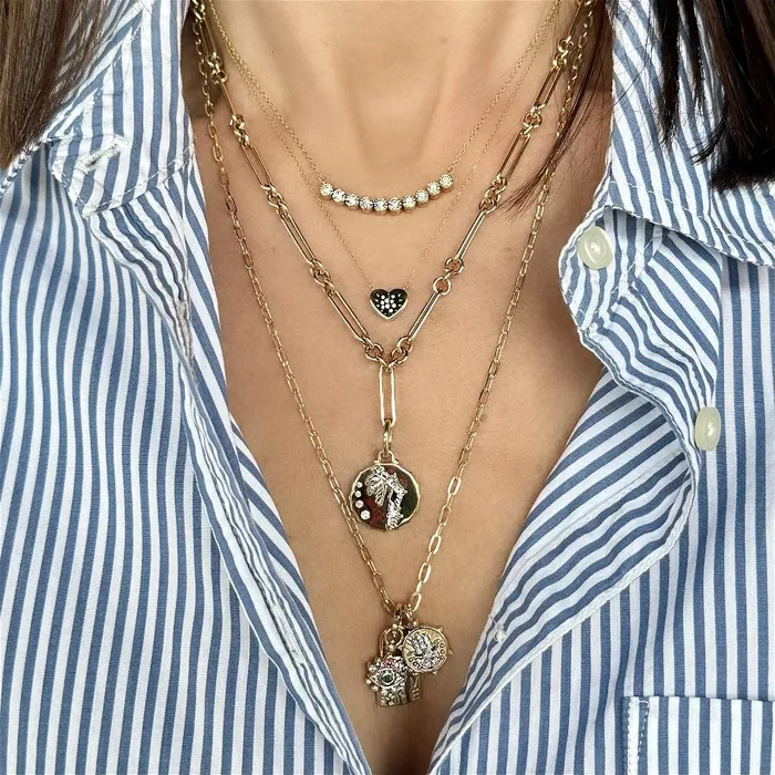Three Stories Jewelry Small Love Explosion Heart Necklace Necklaces Three Stories Jewelry Small Love Explosion Heart Necklace Necklaces