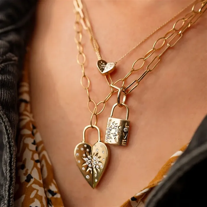 Three Stories Jewelry Small Love Explosion Heart Necklace Necklaces Three Stories Jewelry Small Love Explosion Heart Necklace Necklaces