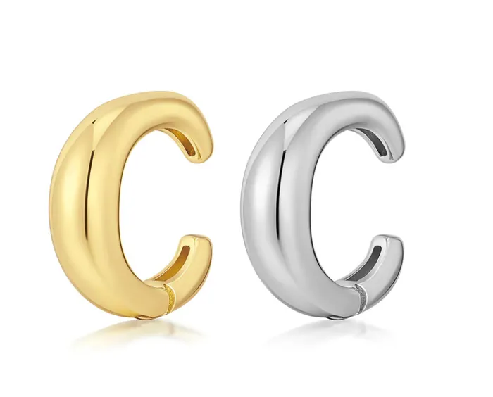 Two Tone Hinge Ear Cuff LUV AJ Earrings