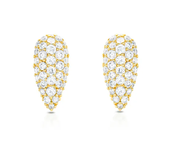 Venom Studs Carbon Hyde Earrings