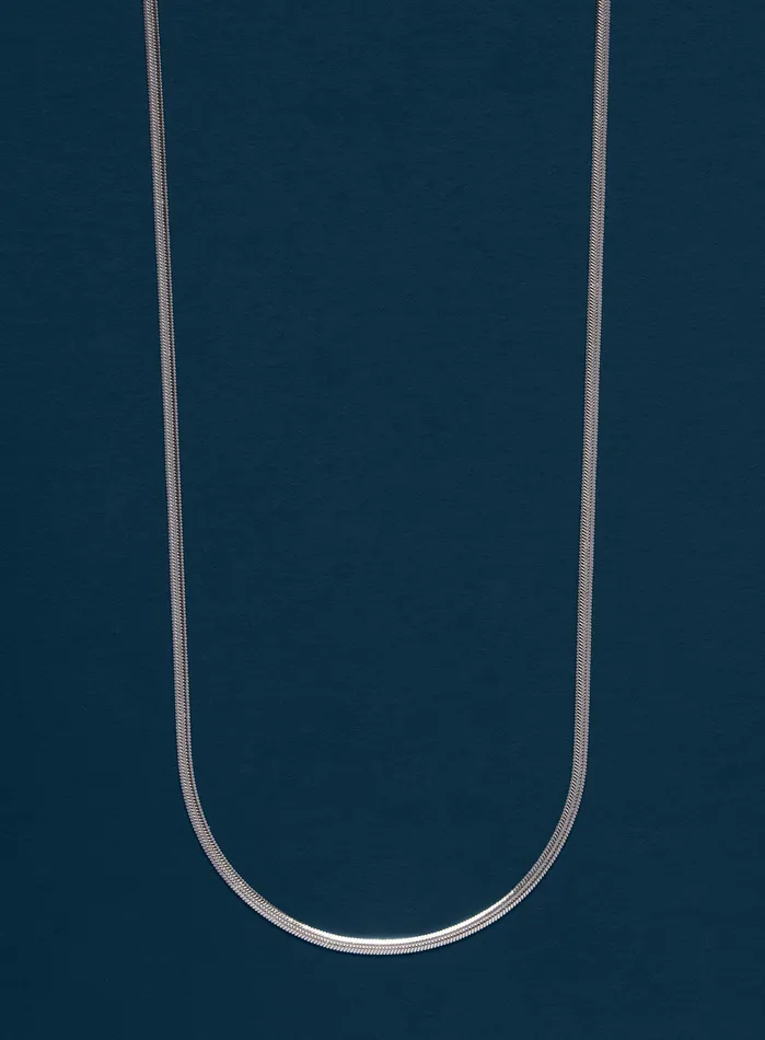 Waterproof 2mm 316L Stainless Steel Herringbone Chain WE ARE ALL SMITH Necklaces