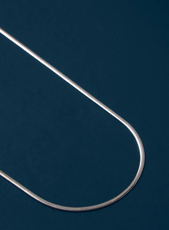 Waterproof 2mm 316L Stainless Steel Herringbone Chain WE ARE ALL SMITH Necklaces