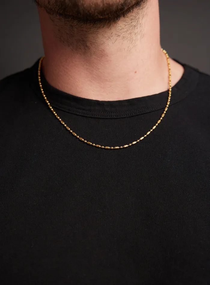 WE ARE ALL SMITH 25mm 14k Gold Plated 316 Stainless Steel Minimalist Chain Necklaces