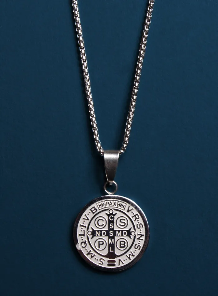 WE ARE ALL SMITH Mens Jewelry Clothing Earrings Waterproof Large St Benedict Medal