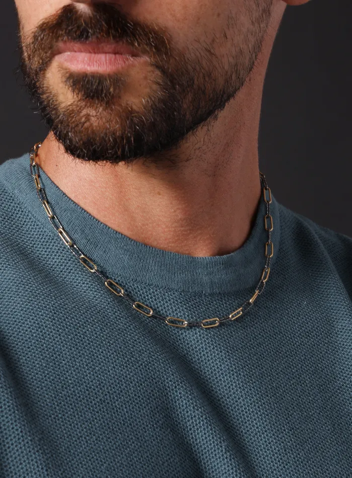 WE ARE ALL SMITH Mens Jewelry Clothing Necklaces 14k Gold Filled and Lasered Sterling Cable Chain