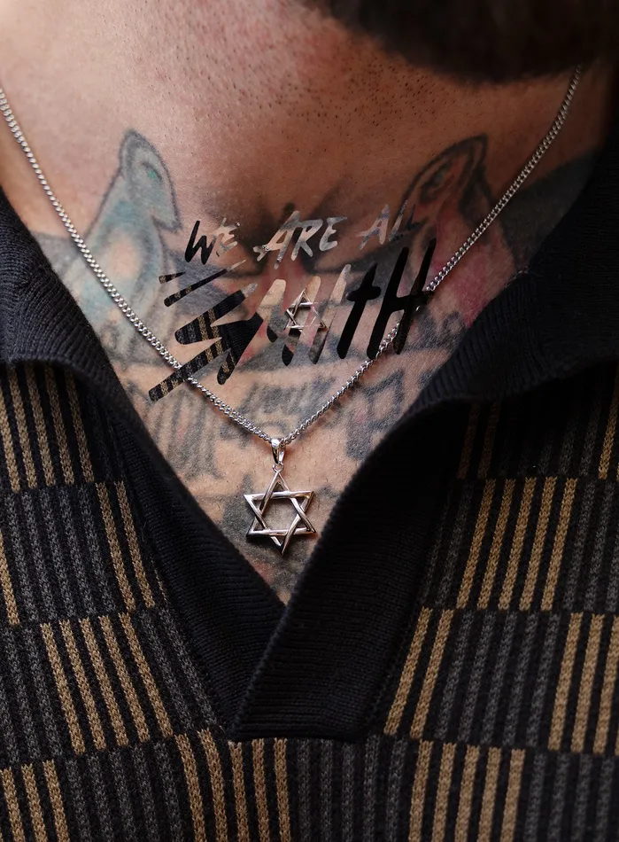 We Are All Smith Necklaces 925 Sterling Silver Star of David Pendant on Sterling Rhodium Coated Curb Chain We Are All Smith Necklaces 925 Sterling Silver Star of David Pendant on Sterling Rhodium Coated Curb Chain