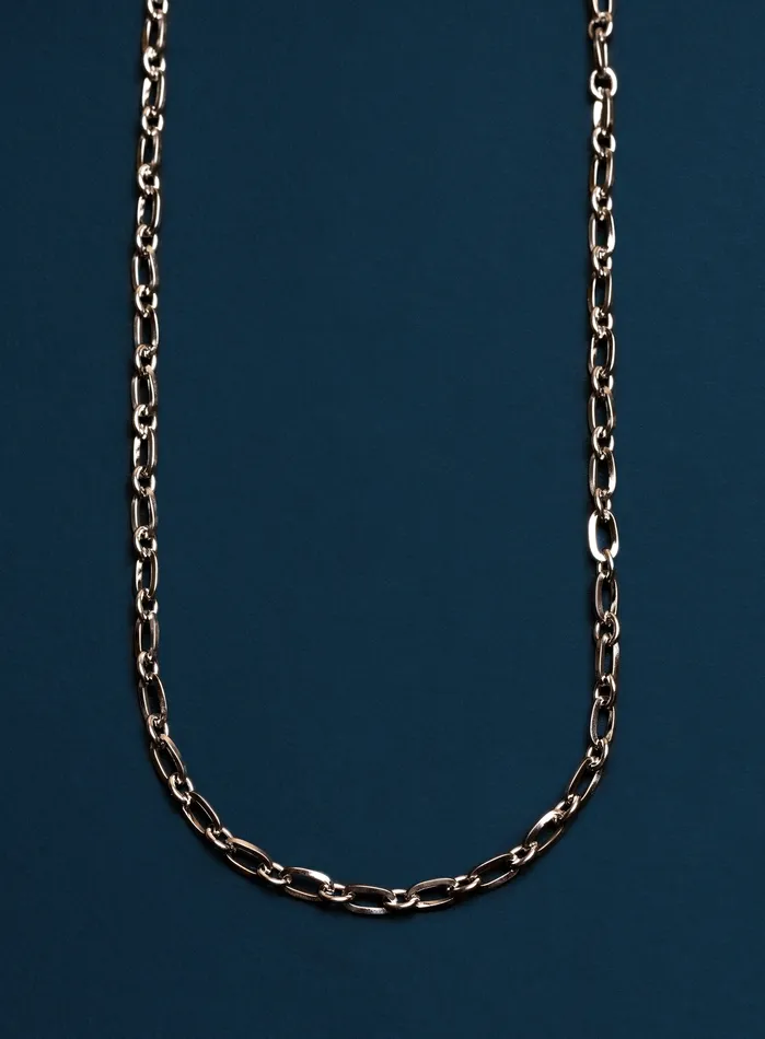 WE ARE ALL SMITH Necklaces Waterproof 1 to 1 style links 4mm Oval Cable Chain Necklace