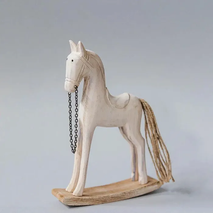 Wooden Rocking Horse Decor Forpost Trade Earrings
