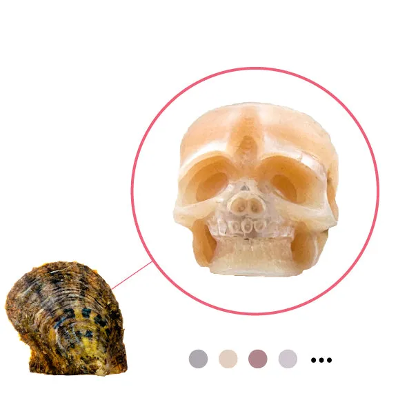 YASSKULL Akoya Oyster Skull Shaped Pearl Earrings
