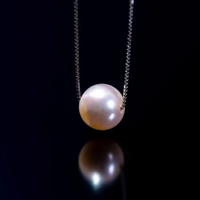 Yellow Chimes 925 Sterling Silver Hallmark and Certified Purity Valentine Special Pearl Pendant with Silver Chain for Women and Girls Silver White Medium Yellow Chimes Necklaces