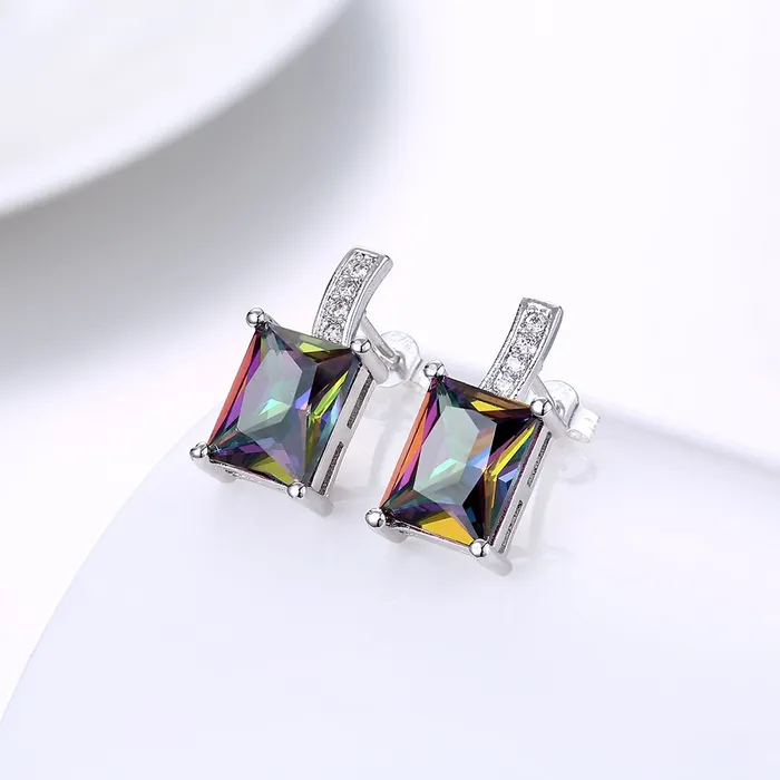 Yellow Chimes A5 Grade Crystal Silver Plated Earrings for Women Girls Yellow Chimes Earrings