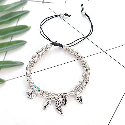 Yellow Chimes Anklets for Women and Girls Fashion Silver Anklets for Women Silver Tone Leafy Charm Anklet Anklets Payal for Women Birthday Gift For Girls women Yellow Chimes Earrings