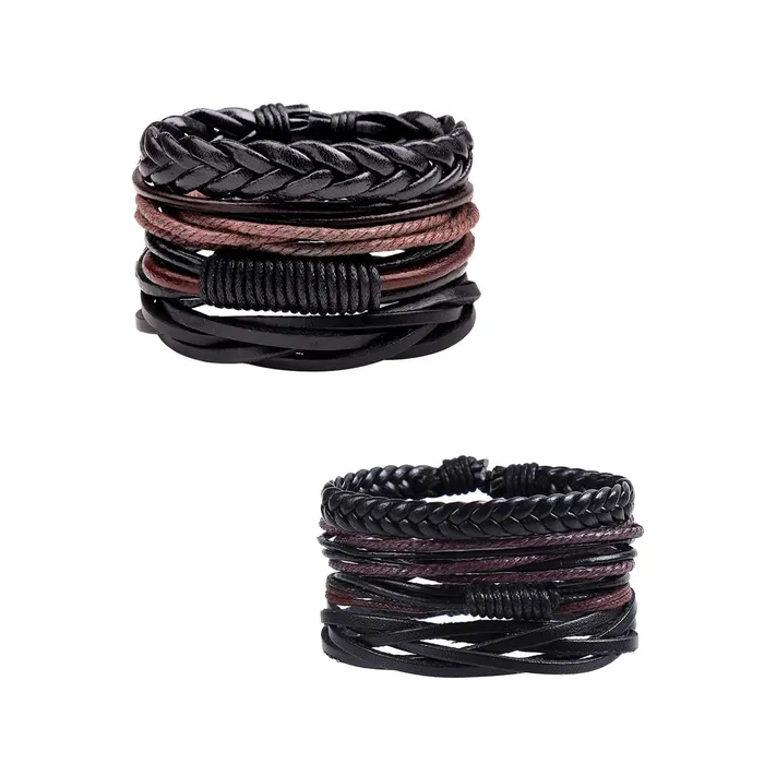 Yellow Chimes Bracelets for Men and Boys Combo of Black Multilayered Leather Bracelet Birthday Gift for Men and Boys Anniversary Gift for Husband Yellow Chimes Earrings Yellow Chimes Bracelets for Men and Boys Combo of Black Multilayered Leather Bracelet Birthday Gift for Men and Boys Anniversary Gift for Husband Yellow Chimes Earrings