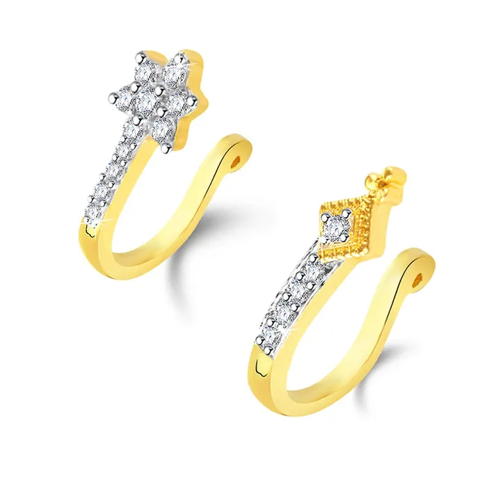 Yellow Chimes Bracelets Yellow Chimes A5 Grade American Diamond Traditional Gold Plated Without Piercing Combo Nose Pins for Women Girls Yellow Chimes Bracelets Yellow Chimes A5 Grade American Diamond Traditional Gold Plated Without Piercing Combo Nose Pins for Women Girls