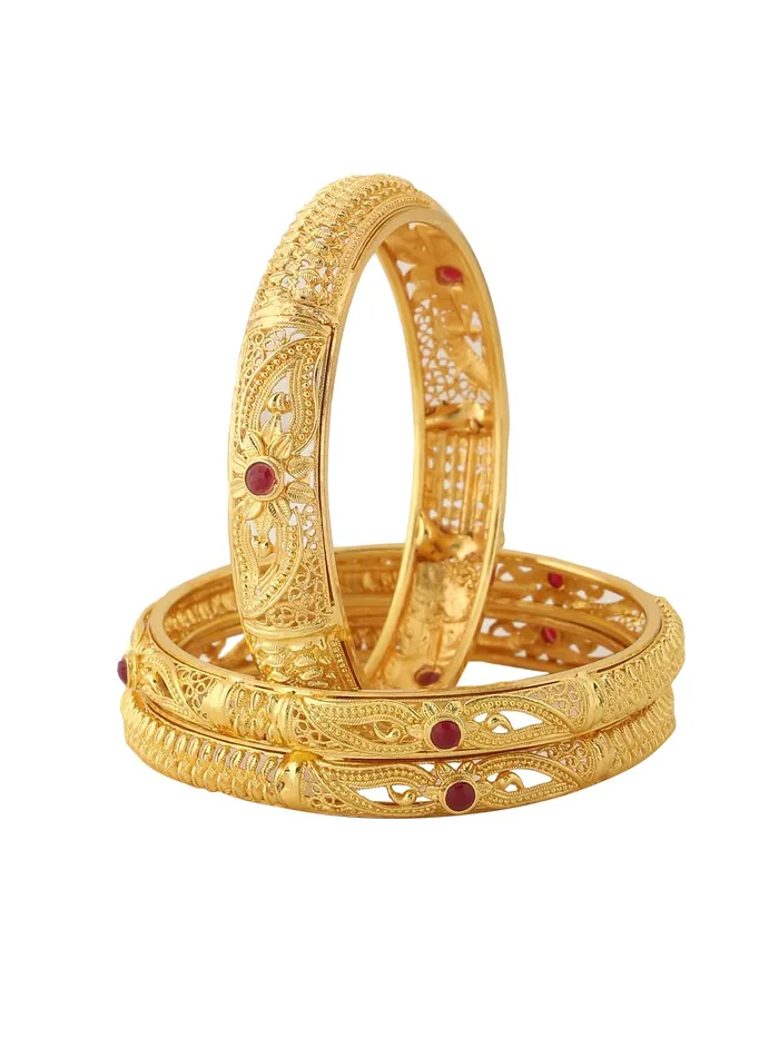 Yellow Chimes Bracelets Yellow Chimes Bangles for Women Gold Toned Red Crsytal Studded Traditional Designed Set of 3 Pcs Bangles for Women and Girls Yellow Chimes Bracelets Yellow Chimes Bangles for Women Gold Toned Red Crsytal Studded Traditional Designed Set of 3 Pcs Bangles for Women and Girls