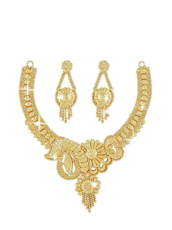 Yellow Chimes Bracelets Yellow Chimes Ethnic One Gram Gold Designer Antique Golden Traditional Choker Necklace with Earrings Jewellery Set for Women Girls Yellow Chimes Bracelets Yellow Chimes Ethnic One Gram Gold Designer Antique Golden Traditional Choker Necklace with Earrings Jewellery Set for Women Girls