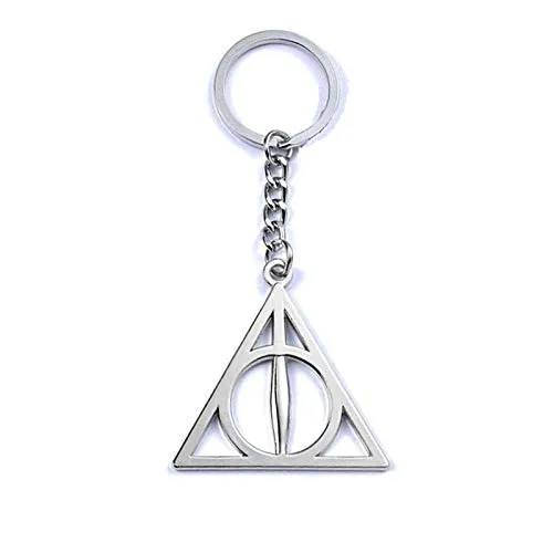 Yellow Chimes Bracelets Yellow Chimes Harry Potters Rotating Triangle Logo Metal Key Chain For Boys And Girls