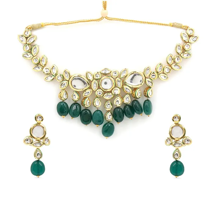 Yellow Chimes Bracelets Yellow Chimes Traditional Gold Plated Kundan Studded Moti Designer Ethnic Necklace Set with Earrings for Women and Girls Yellow Chimes Bracelets Yellow Chimes Traditional Gold Plated Kundan Studded Moti Designer Ethnic Necklace Set with Earrings for Women and Girls