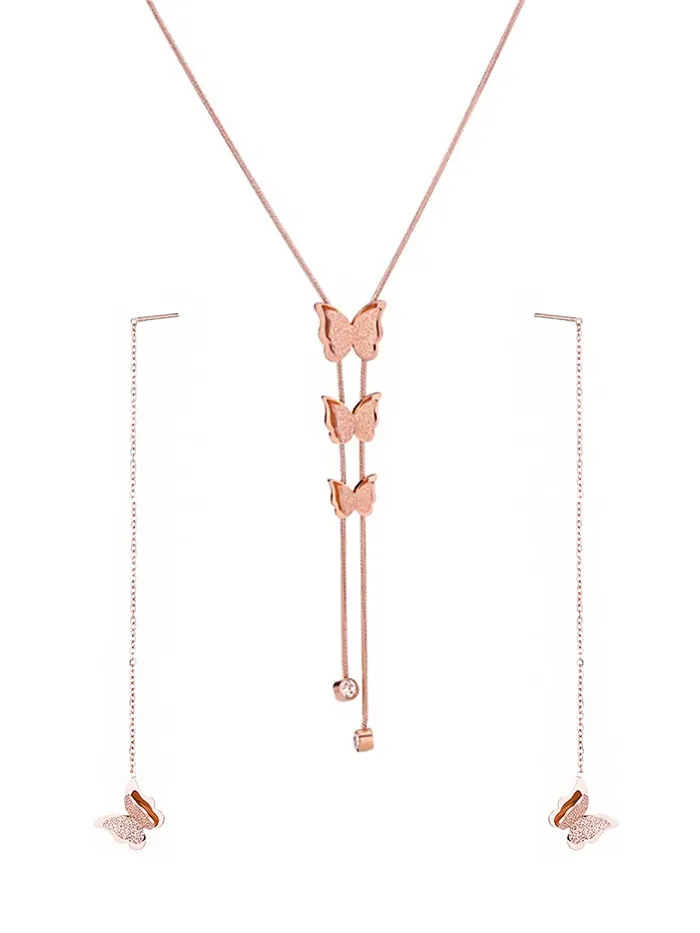 Yellow Chimes Chain Necklace With Threader Earrings Set Style5 Yellow Chimes Earrings Yellow Chimes Chain Necklace With Threader Earrings Set Style5 Yellow Chimes Earrings