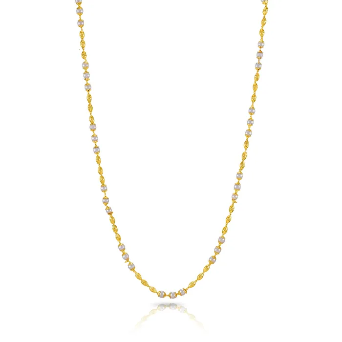 Yellow Chimes Classic Handmade Design Gold Plated Pearl Traditional Moti Mala Long Chain For Women Girls Yellow Chimes Bracelets Yellow Chimes Classic Handmade Design Gold Plated Pearl Traditional Moti Mala Long Chain For Women Girls Yellow Chimes Bracelets