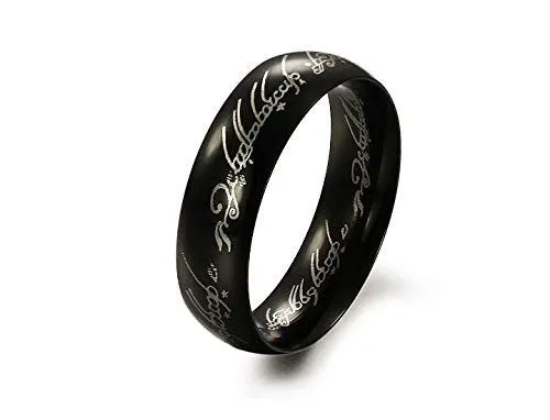 Yellow Chimes Combo Black GoldRings For Men Pack of 2 Stainless Steel Men Rings Black Gold Finger Rings for Boys Ideal Gift For Men and Boys Yellow Chimes Necklaces