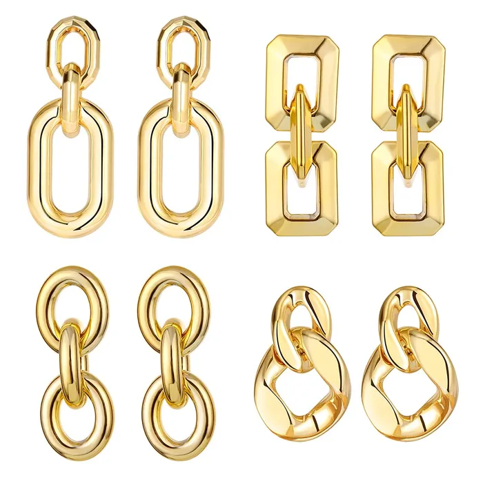 Yellow Chimes Drop Earrings for Women Western Style Combo of 4 Pairs Gold Plated Geometric Shaped Drop Earrings for Women and Girls Yellow Chimes Necklaces Yellow Chimes Drop Earrings for Women Western Style Combo of 4 Pairs Gold Plated Geometric Shaped Drop Earrings for Women and Girls Yellow Chimes Necklaces