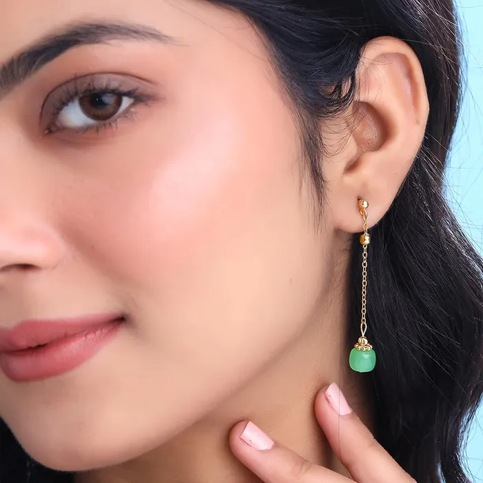 Yellow Chimes Earrings for Women and Girls Fashion Multicolor Dangler Earrings Gold Plated 2 Pairs Combo Floral Long Chain Earrings Birthday Gift for Girls Women Anniversary Gift for Wife Yellow Chimes Earrings