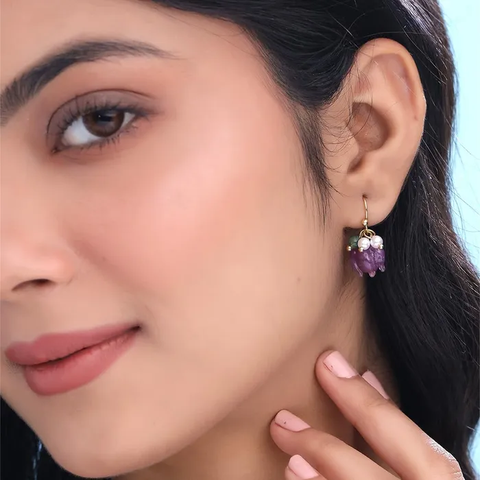 Yellow Chimes Earrings for Women and Girls Fashion Multicolor Dangler Earrings Gold Plated 2 Pairs Combo Floral Long Chain Earrings Birthday Gift for Girls Women Anniversary Gift for Wife Yellow Chimes Earrings