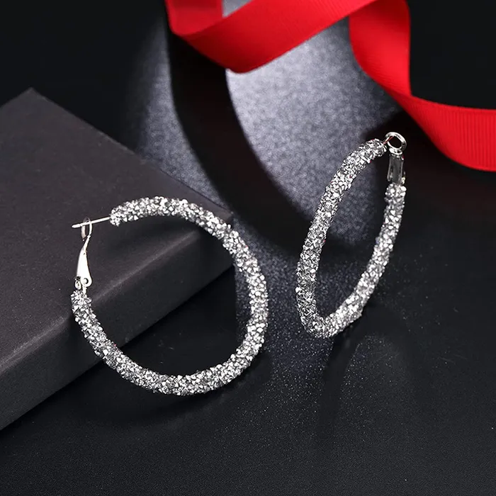 Yellow Chimes Earrings for Women and Girls Fashion Silver Gold Hoop Earrings 2 Pairs Silver Gold Toned Stardust Hoops Earring Set Birthday Gift for Girls Women Anniversary Gift for Wife Yellow Chimes Necklaces