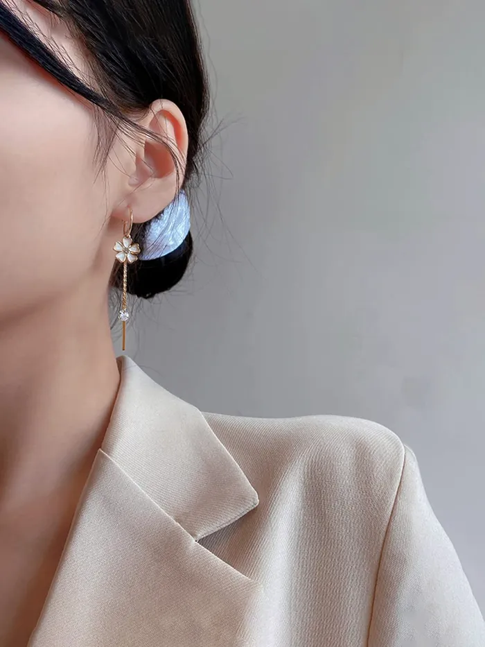 Yellow Chimes Earrings for Women and Girls Pearl Dangler Gold Toned Floral Designed Long Danglers Earrings Birthday Gift for girls and women Anniversary Gift for Wife Yellow Chimes Earrings