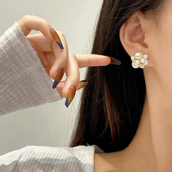 Yellow Chimes Earrings for Women and Girls Studs for Girls Gold Toned White Pearl Stud Earrings Birthday Gift for girls and women Anniversary Gift for Wife Yellow Chimes Necklaces