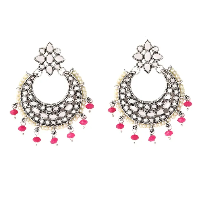 Yellow Chimes Earrings for Women and Girls Traditional Kundan Chandbali Silver Plated Kundan Stone Chand Baliyan Earrings Birthday Gift for girls and women Anniversary Gift for Wife Yellow Chimes Rings Yellow Chimes Earrings for Women and Girls Traditional Kundan Chandbali Silver Plated Kundan Stone Chand Baliyan Earrings Birthday Gift for girls and women Anniversary Gift for Wife Yellow Chimes Rings